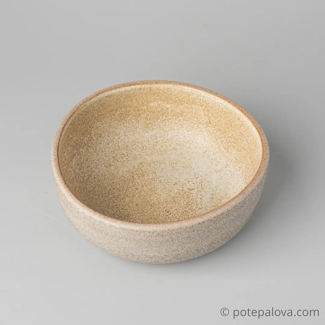 картинка Боул гончарный Sigma "Песочный" малый  14 см - 3 - DishWishes.Ru